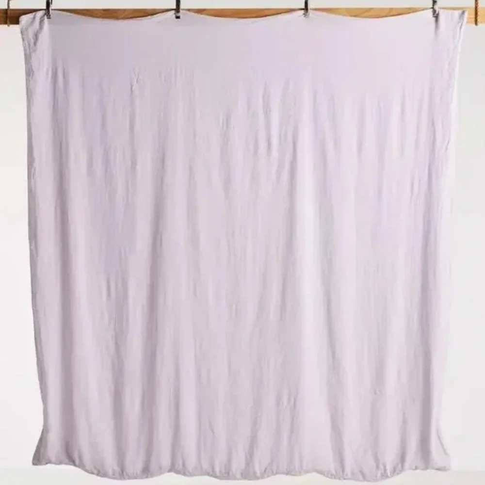 Anthropologie washed linen duvet cover lilac - Picture 2 of 5
